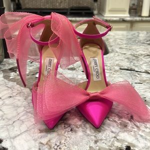 Jimmy Choo- Women’s Averly Bow Ankle Strap Pumps